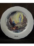 Assiette Murale Sainte Bernadette et l' Immacul�e Conception