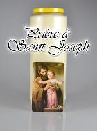 Bougie neuvaine Saint Joseph