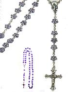 Chapelet Perles Strass Vierge Miraculeuse
