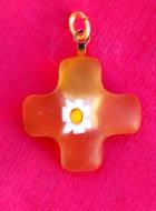 Top Vente Croix 2 cm en verre de Murrano