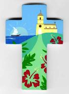 Croix en Bois Souvenir des iles