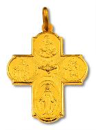 Croix Plaqu� Or
