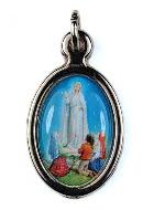 M�daille Notre Dame de Fatima Argent�e