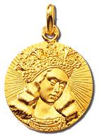 M�daille Vierge Marie de Van Eyck