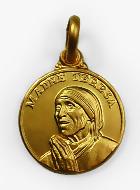 M�daille plaqu� or M�re T�r�sa