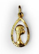 M�daille Marie Plaqu� Or