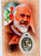 M�daille Pri�re Saint Padre Pio de Pietrelcina