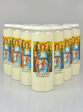 Lot de 10 Bougies de Neuvaine Saint Gabriel Archange (pic 1)