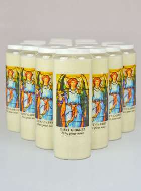 Lot de 20 Bougies de Neuvaine Archange Saint Gabriel (pic 1)