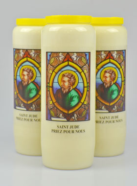 Lot de 3 Bougies de Neuvaine à Saint Jude (pic 1)