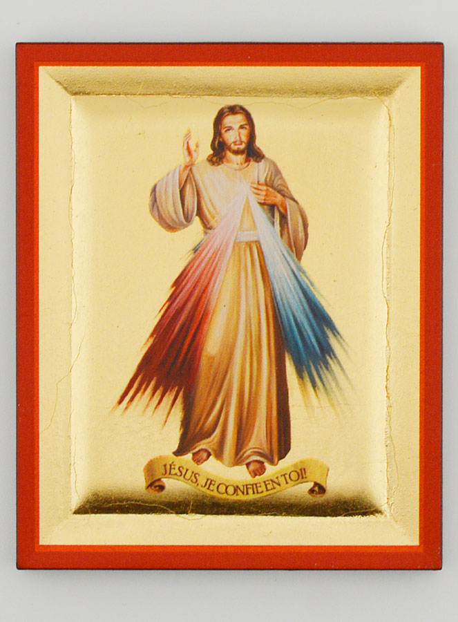 Icône Byzantine du Christ Miséricordieux Peinte à la Main - 8 cm (pic 1)