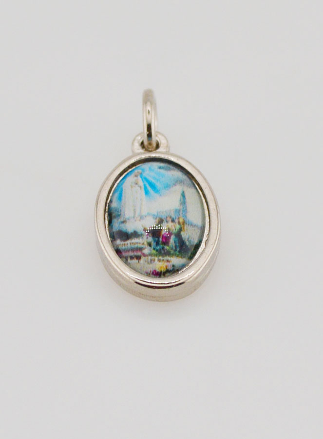 Médaille Notre Dame de Fatima Argentée - 15mm (pic 2)