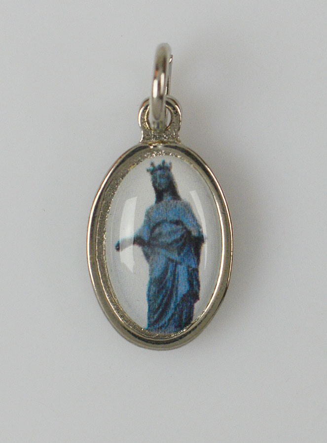 Médaille Notre Dame de la Vierge Noire Argentée - 15mm (pic 1)
