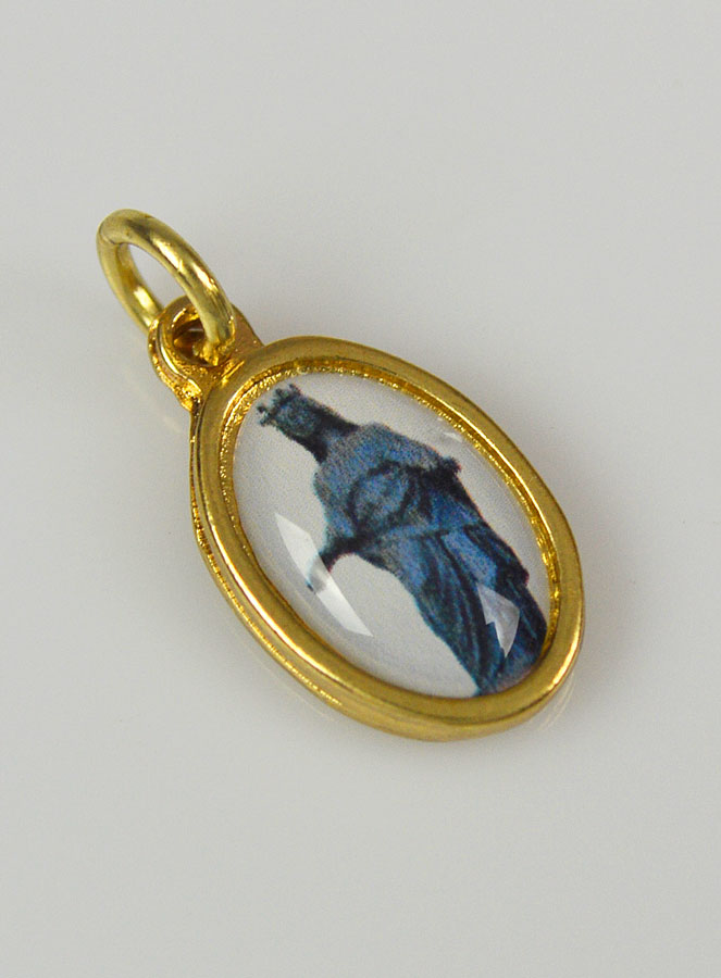 Médaille Notre Dame de la Vierge Noire Dorée - 15mm (pic 3)