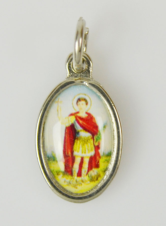 Médaille Saint Expédit Argentée - 15mm (pic 1)