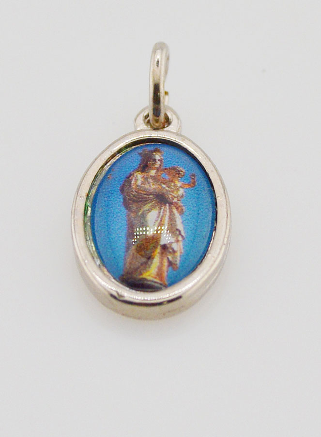 Médaille Notre Dame de la Garde - Marseille Argentée - 15mm (pic 2)