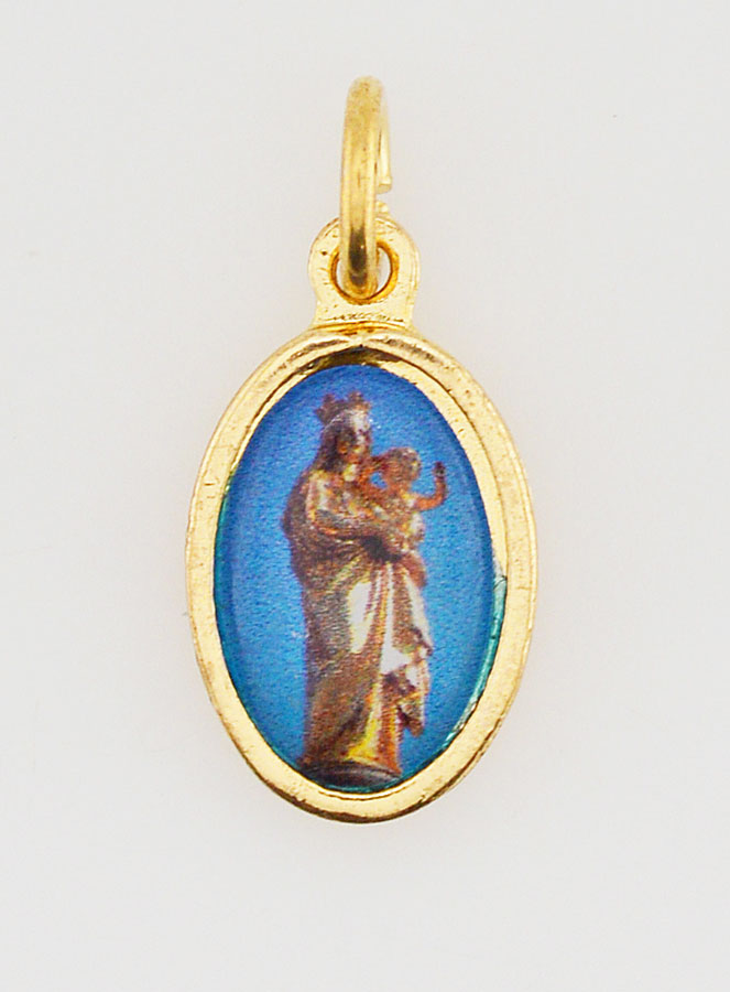 Médaille Notre Dame de la Garde - Marseille Dorée - 15mm (pic 1)