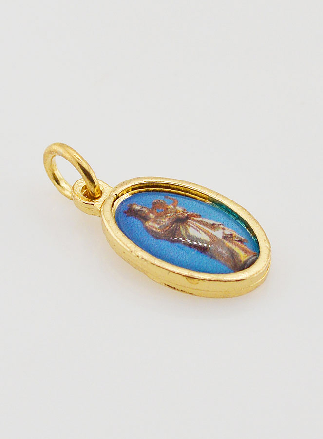 Médaille Notre Dame de la Garde - Marseille Dorée - 15mm (pic 2)