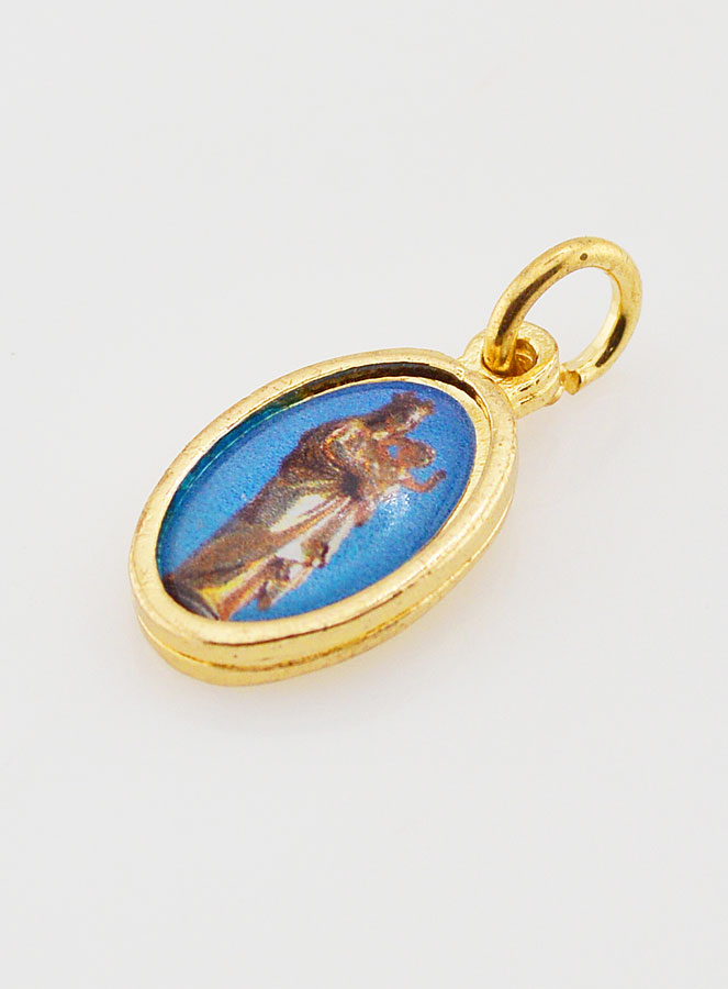 Médaille Notre Dame de la Garde - Marseille Dorée - 15mm (pic 3)