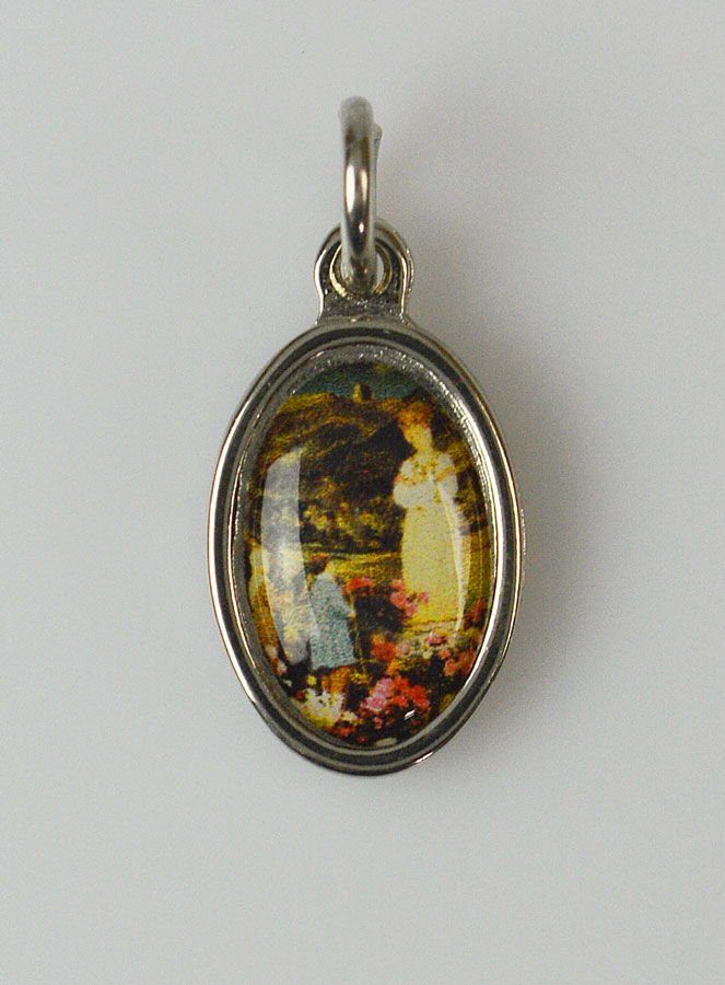 Médaille Notre Dame de la Salette Argentée - 15mm (pic 1)