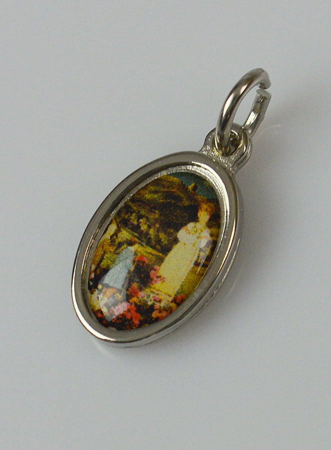 Médaille Notre Dame de la Salette Argentée - 15mm (pic 2)