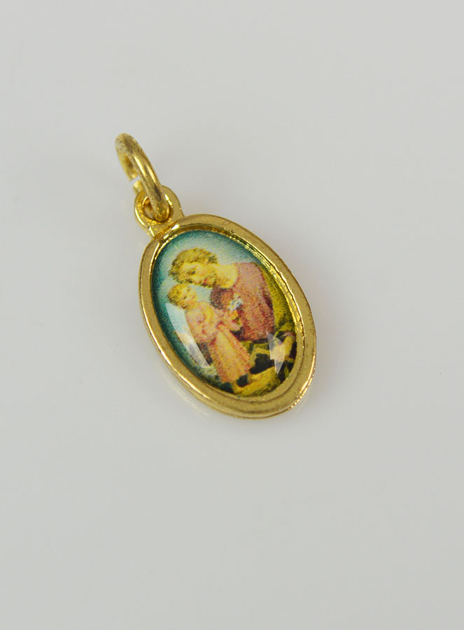 Médaille Saint Joseph Dorée - 15mm (pic 3)