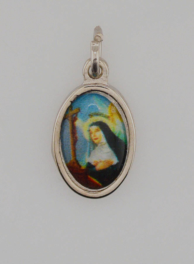 Médaille Sainte Rita de Cascia Argentée - 15mm (pic 1)