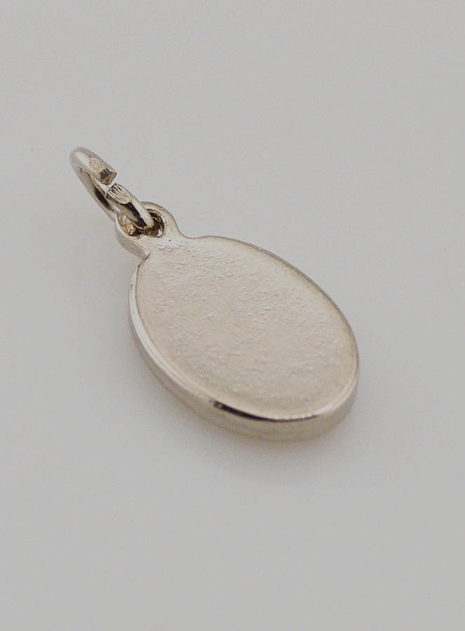 Médaille Saint Michel Archange Argentée - 15mm (pic 4)