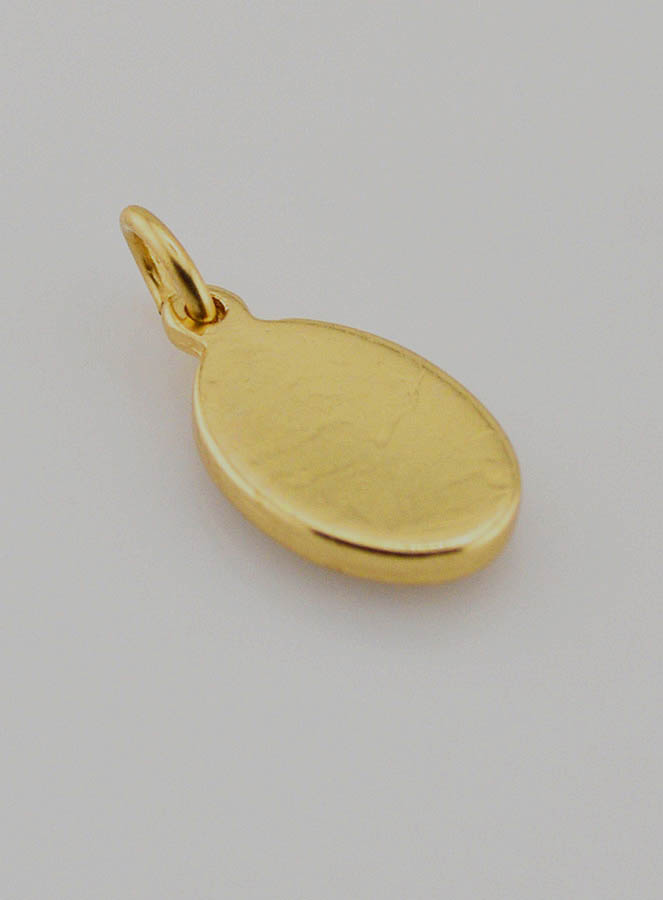 Médaille Saint Michel Archange Dorée - 15mm (pic 4)