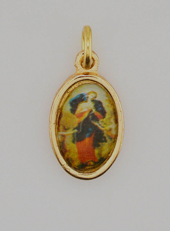 Médaille Vierge Marie qui Défait les Noeuds Dorée - 15mm (pic 1)