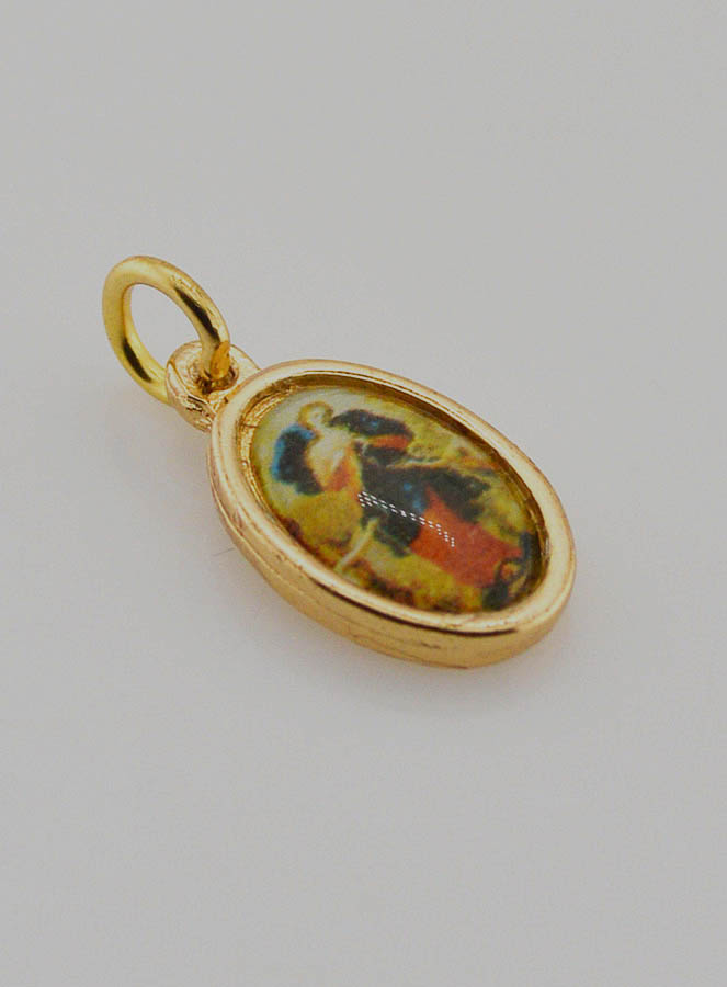 Médaille Vierge Marie qui Défait les Noeuds Dorée - 15mm (pic 3)