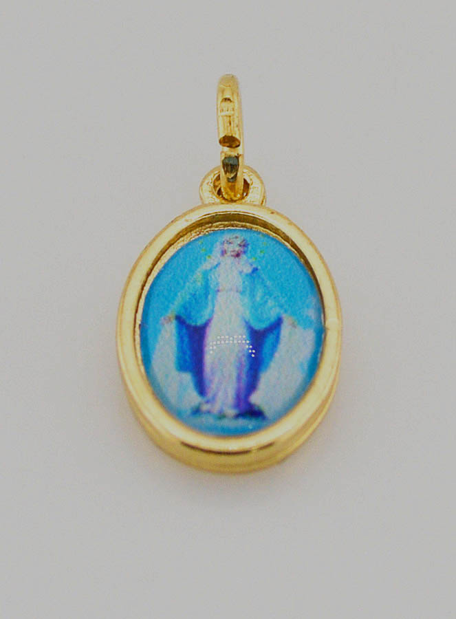 Médaille Vierge Miraculeuse Médaille Miraculeuse Dorée - 15mm (pic 2)