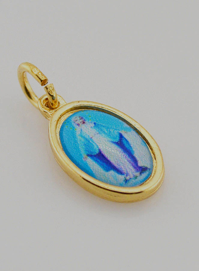 Médaille Vierge Miraculeuse Médaille Miraculeuse Dorée - 15mm (pic 3)