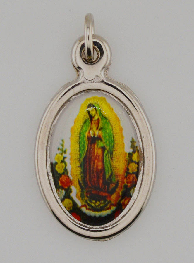 Médaille Notre Dame de Guadalupe Argentée - 25 mm (pic 1)