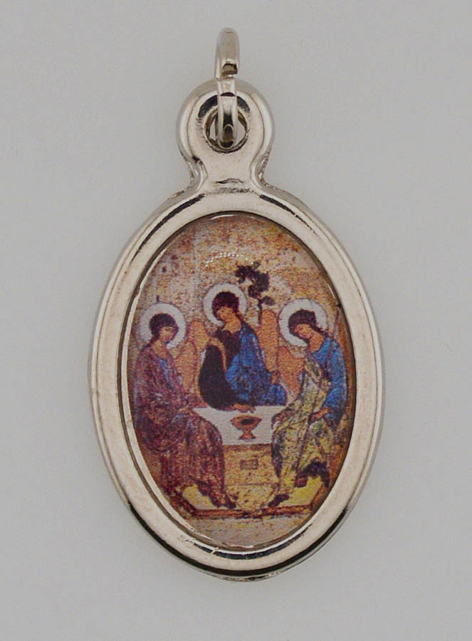 Médaille Sainte Trinité Argentée - 22 mm (pic 1)
