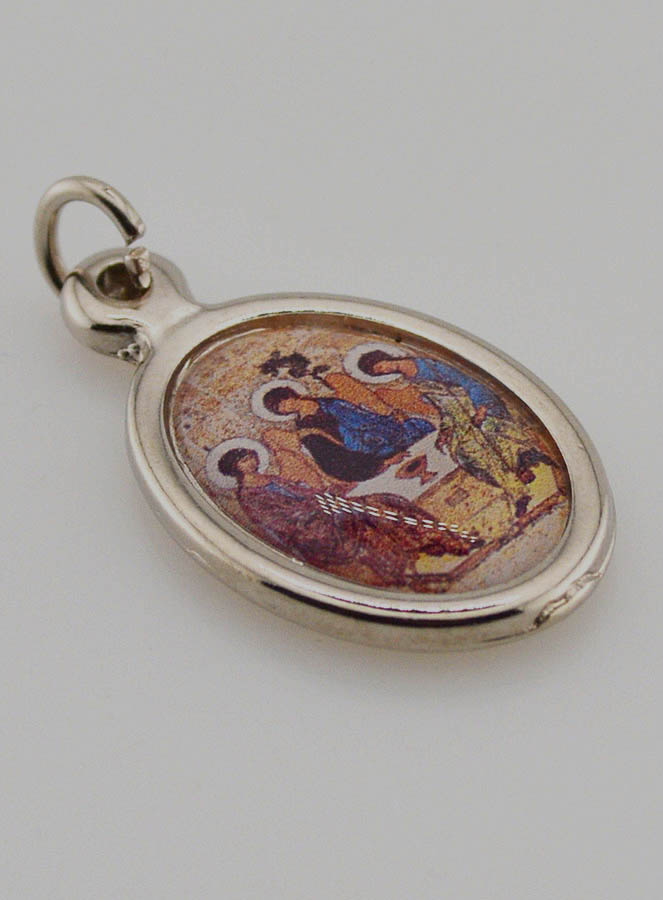 Médaille Sainte Trinité Argentée - 22 mm (pic 3)