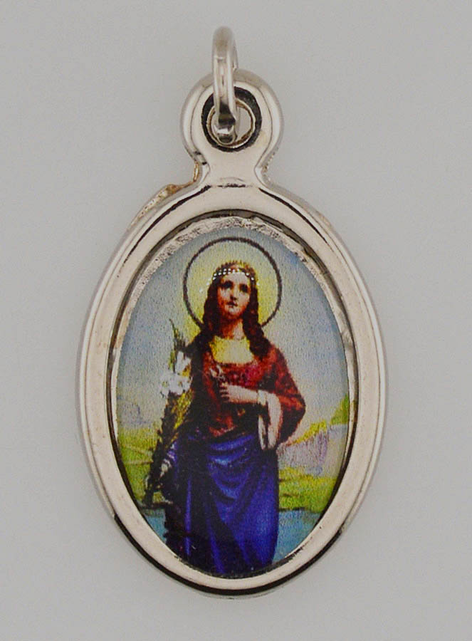 Médaille Sainte Philomène Argentée - 25 mm (pic 1)
