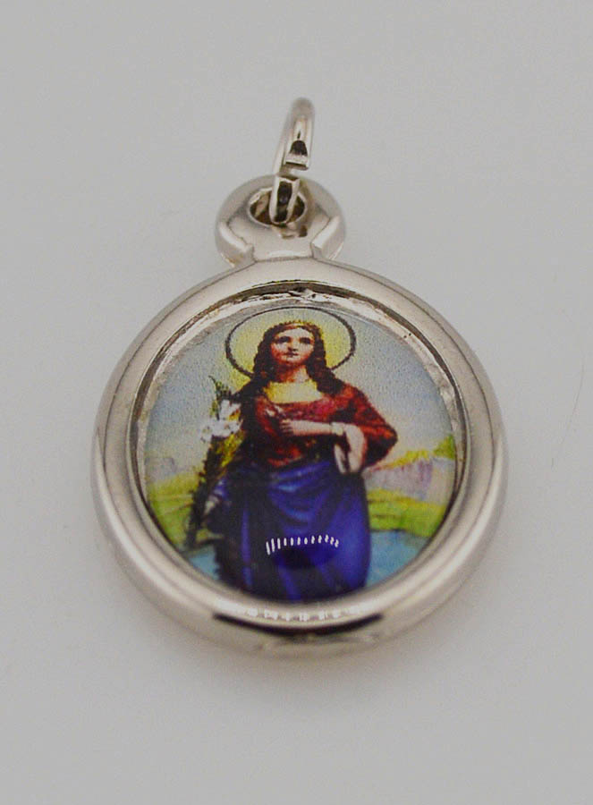 Médaille Sainte Philomène Argentée - 25 mm (pic 2)