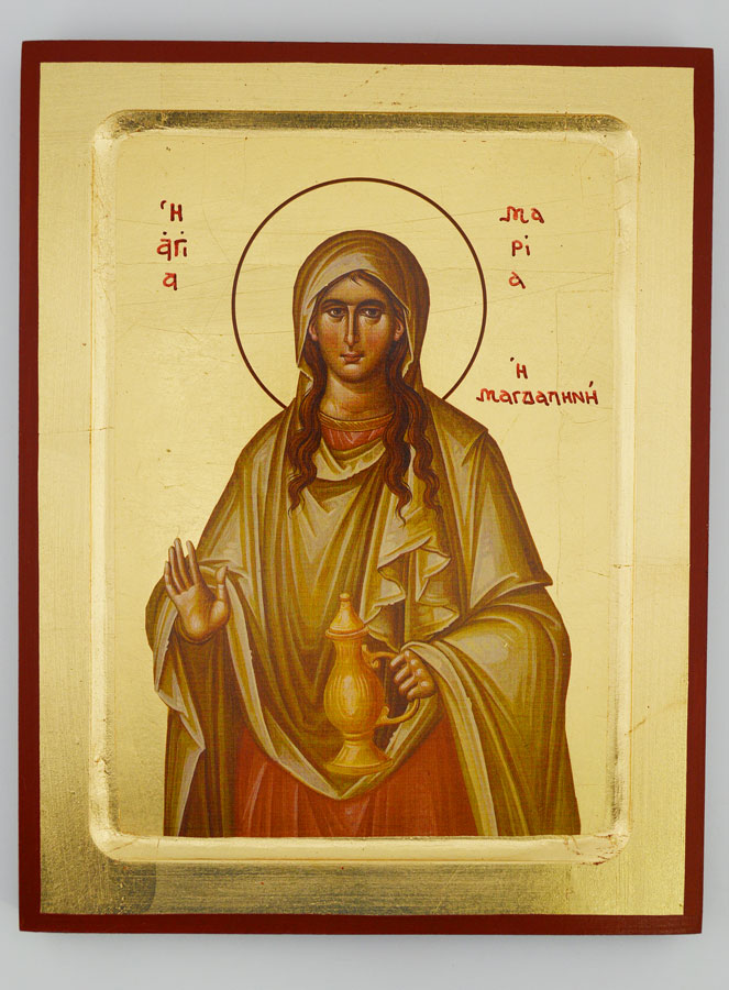 Icône Byzantine Sainte Marie-Madeleine - 22 cm (pic 1)