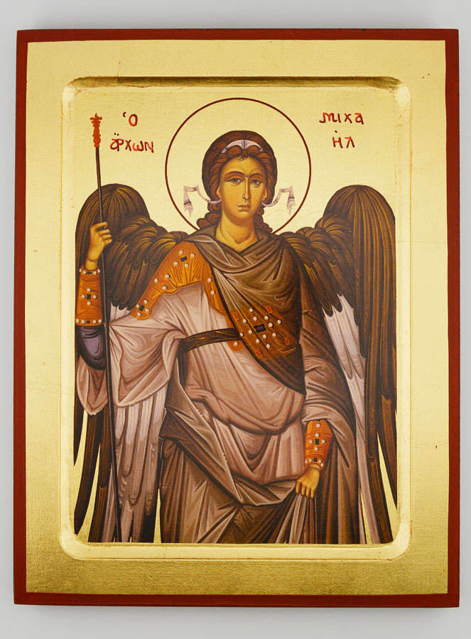 Icône Byzantine Saint Michel Archange - 22 cm (pic 1)