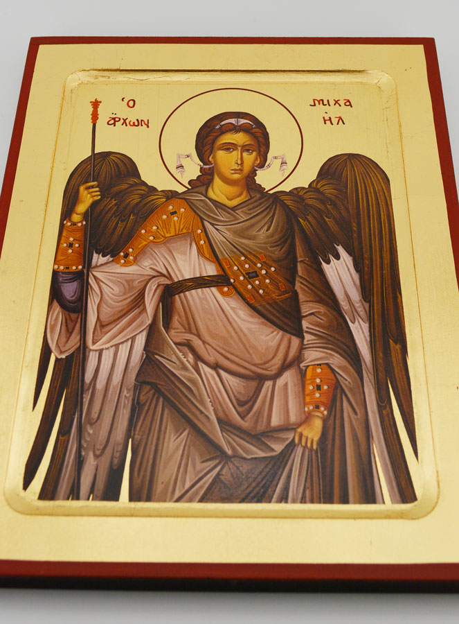 Icône Byzantine Saint Michel Archange - 22 cm (pic 2)
