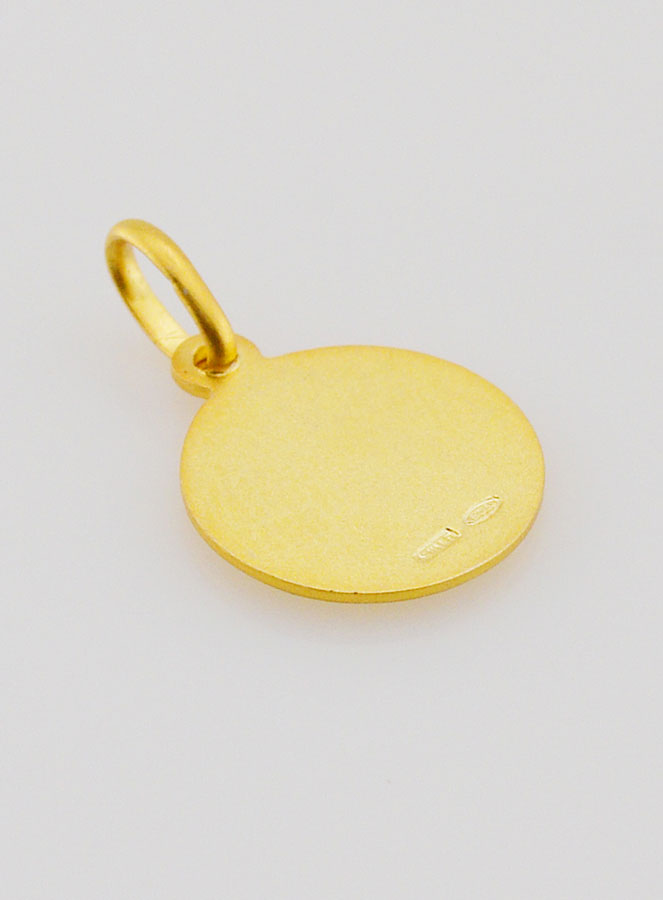 Médaille Sainte Thérèse en Plaqué Or - 12mm (pic 4)