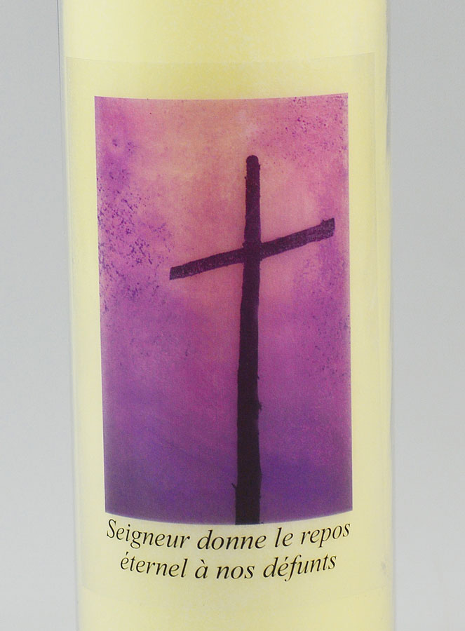 Bougie de Neuvaine Prière pour les Défunts - Toussaint - 17.5cm (pic 3)