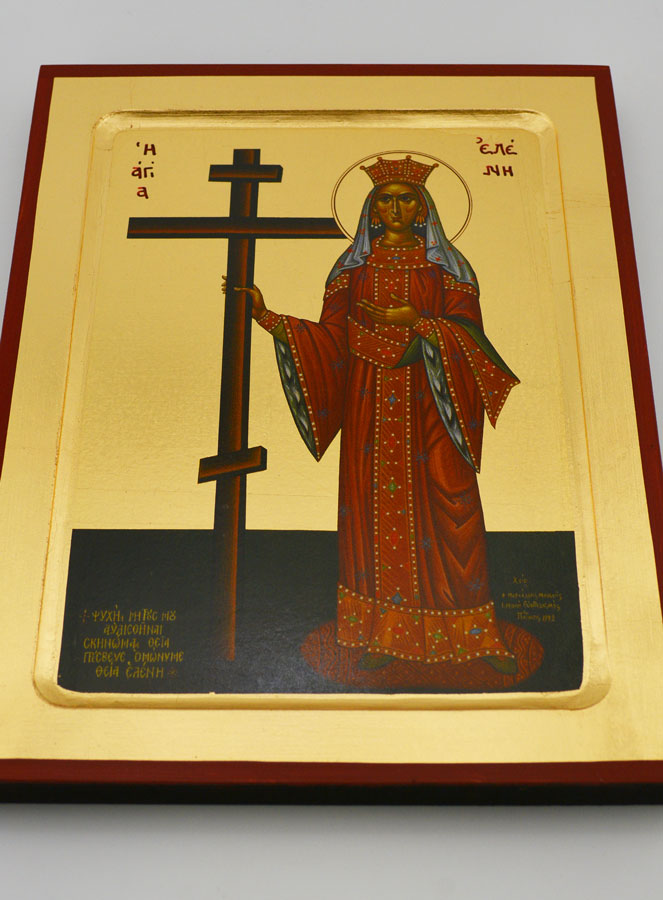 Icône Byzantine Sainte Hélène - 22 cm (pic 2)
