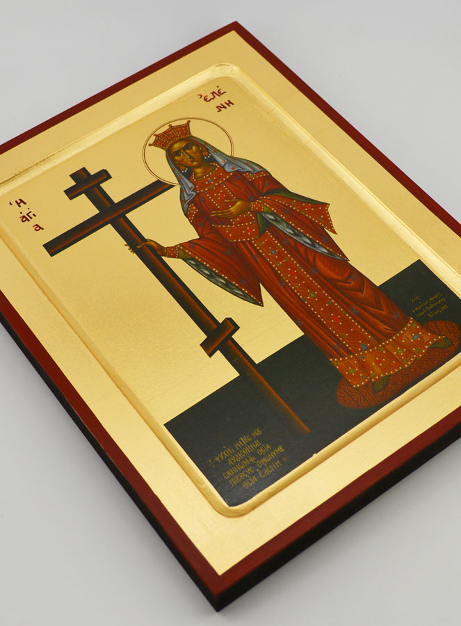 Icône Byzantine Sainte Hélène - 22 cm (pic 3)