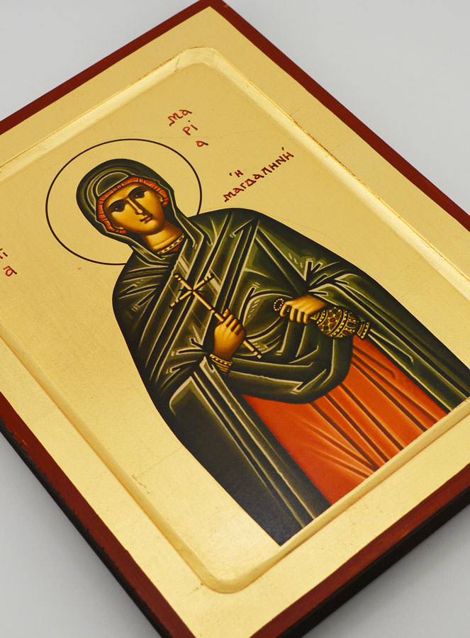 Icône Byzantine Sainte Marie-Madeleine - 22 cm (pic 3)