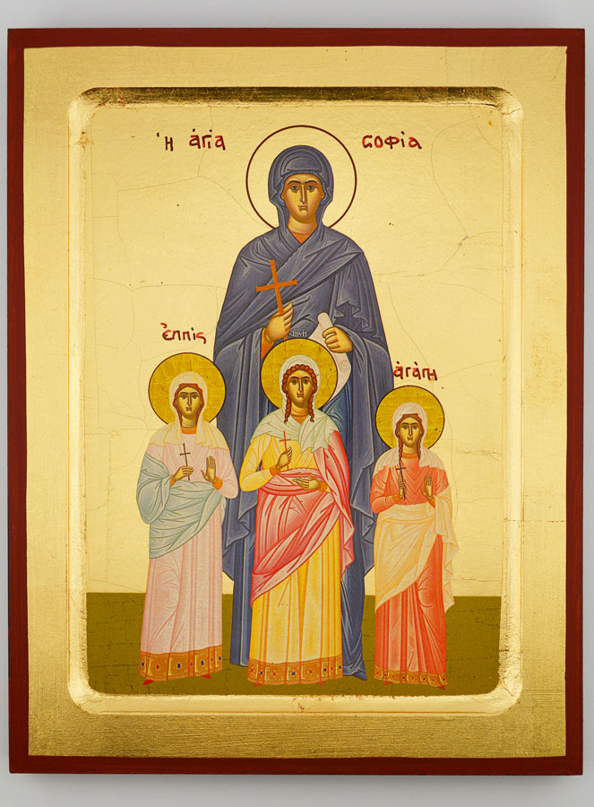 Icône Byzantine Sainte Sophie - 22 cm (pic 1)