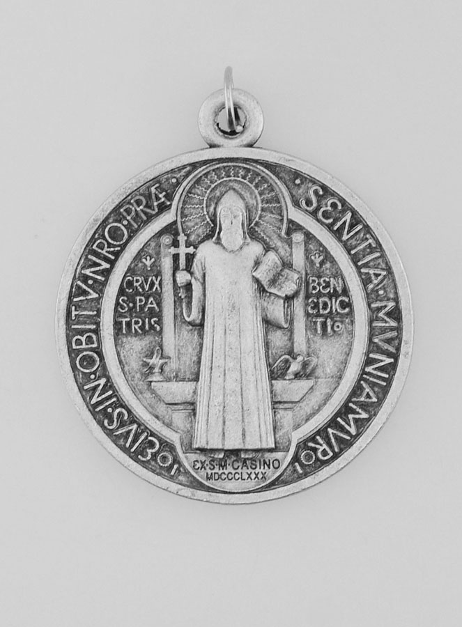 Médaille de Saint Benoît en Métal - 3.6 cm (pic 3)