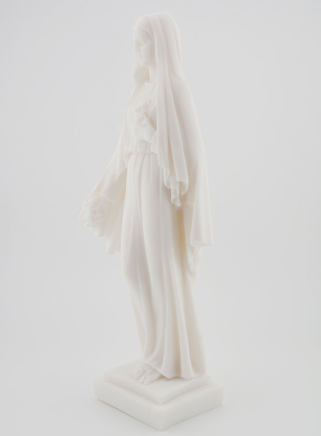 Statue du Sacré Coeur de la Vierge Marie en Albâtre - 25 cm (pic 2)