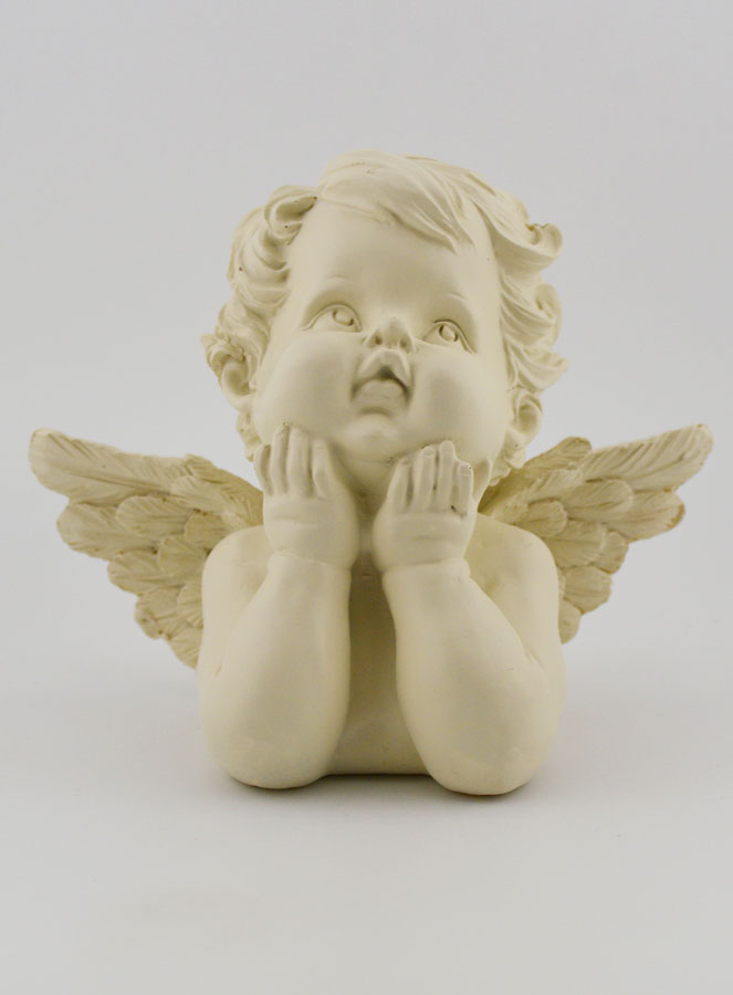 Statue Ange-Gardien Souffleur - 13 cm (pic 1)